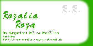 rozalia roza business card